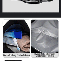 Retro New Short Trip Bag Large Capacity Sports Motorcycle Training Pu Waterproof Leisure Fitness Bag