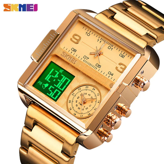 SKMEI Sports Watch Men Top Luxury Brand Waterproof Wristwatch Men Quartz Analog Digital Watches Relogio Masculino