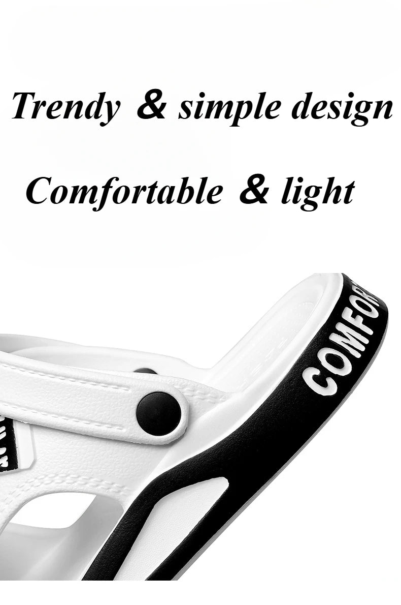 Summer Eva Sandals for Men Fashion Slippers Indoor Lightweight Soft Anti-slip Flats Men's Sandals Outdoor Beach Open-toe Sandals