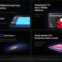 Xiaomi Redmi Pad Pro Tablet Global Version 128GB/256GB Snapdragon 7S Gen 2 octa Core 12.1 ''display 120Hz 10000mAh battery