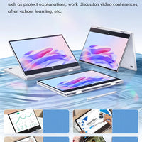 2 in 1 mini Laptop Computer Portable Touch Screen 11.6" Intel N4020 8GB 512GB Windows 11 Pro Office Learning Tablet PC Notebook