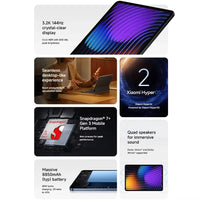 Global Version Xiaomi Pad 7 Snapdragon 7+ Gen 3 Octa-core CPU Tablet 8850mAh 13MP Camera 11.2" 3.2K Display 144Hz