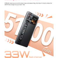 Smartphone 5G Cubot X100, Android 15, Dimensity 7025, 6nm, 2.5GHz,6.88-inch Screen,16GB(8+8),256GB, 64MP Camera, 5100mAh Battery