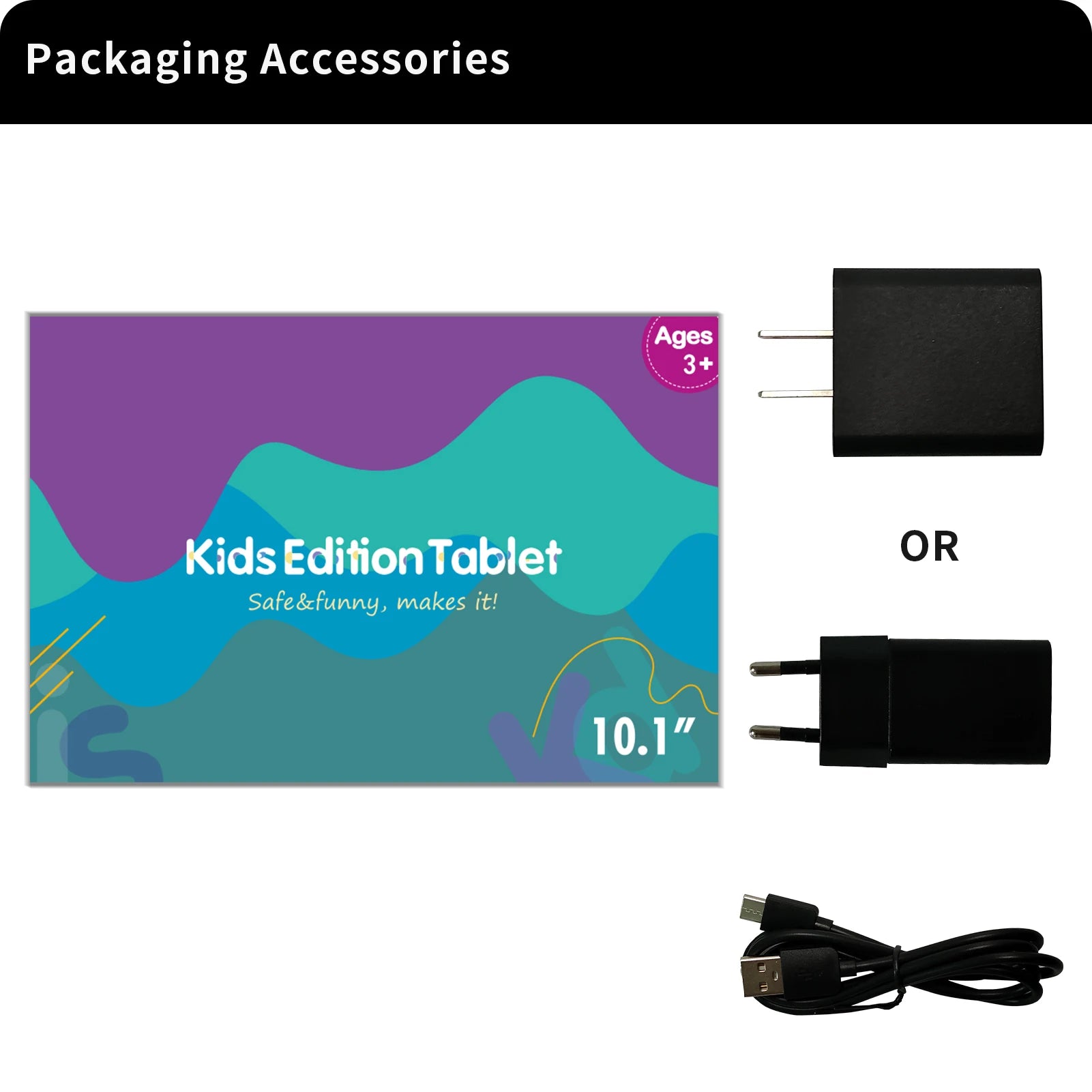 Pritom 10 Inch Kids Tablet Android 13 Go WIFI Quad Core Processor 2GB RAM 64GB ROM YouTube with Case