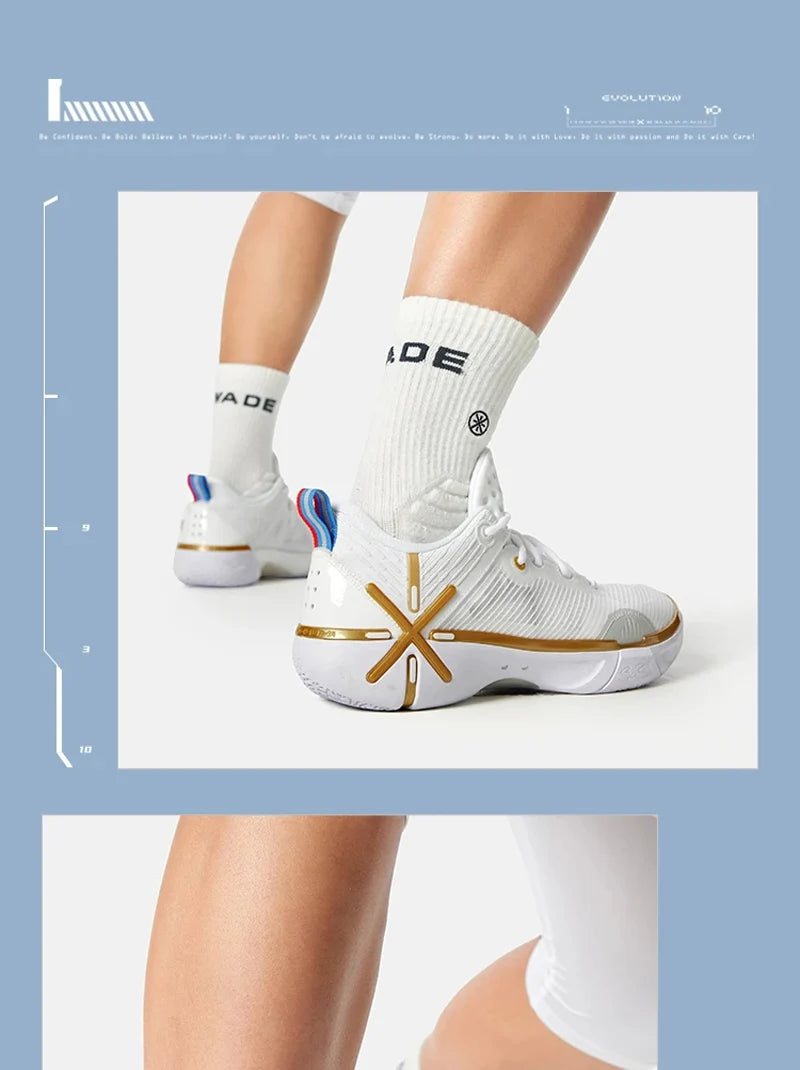 Li-Ning Men's WADE SHADOW 6V2 On Court Basketball Shoes BOOM Cushion Wearable Sport Shoes LiNing Stable Support Sneakers ABPV021