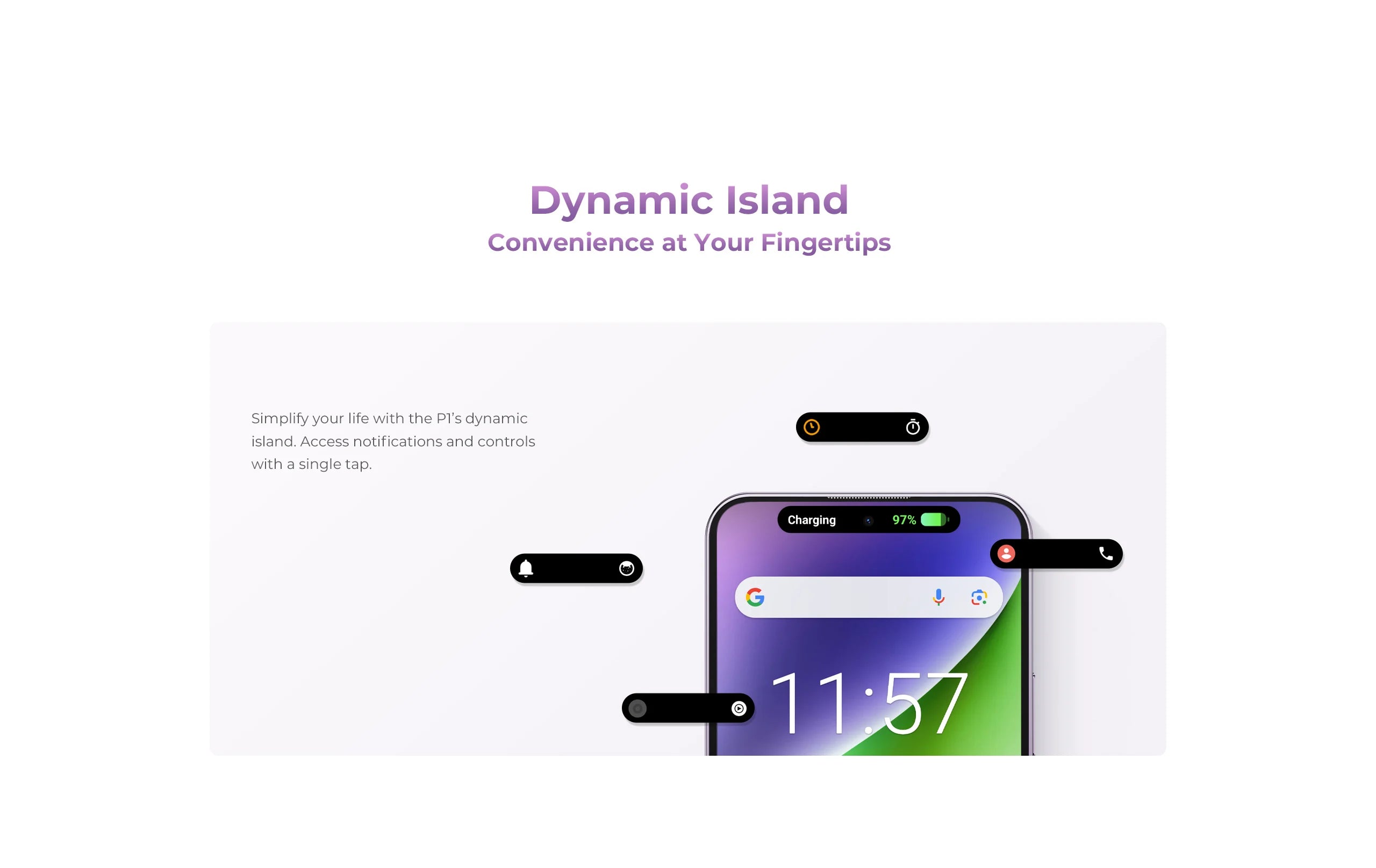 OUKITEL P1 Smartphone Global Version 6.7'' 120Hz AMOLED Display 8GB 256GB MTK Helio G99 50MP Main Camera 5150mAh NFC Cellphone