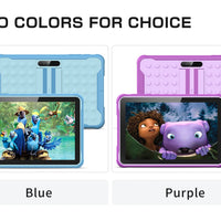 Pritom 10 Inch Kids Tablet Android 13 Go WIFI Quad Core Processor 2GB RAM 64GB ROM YouTube with Case