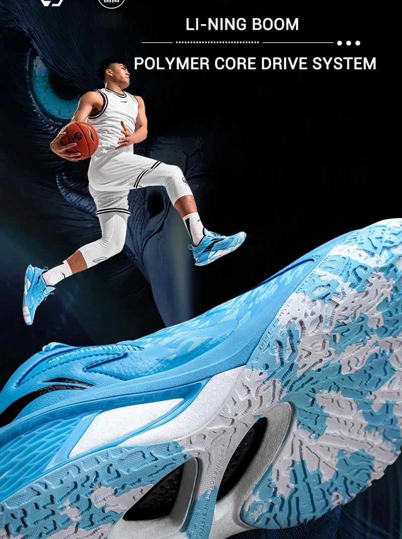 Li-Ning Men's POWER XI Professional Basketball Shoes BOOM Cushion LIGHT FOAM PLUS LiNing Competition Sneakers ABAU055