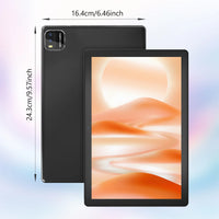 BAKEN 10-inch Android 15 tablet, quad-core processor, 12GB (3+9 expansion) RAM + 64GB storage, 5G WiFi, 1280*800 dual cameras