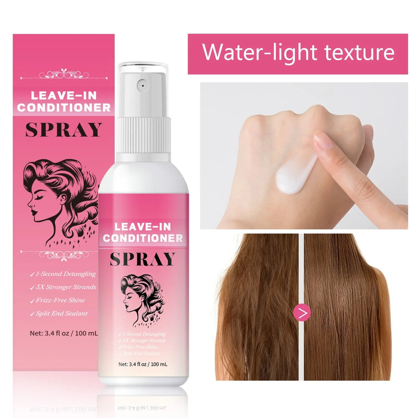 Hair Care Deep Repair Conditioning  for Hair Heat Protector Serum Protect Hair From UV Damaged Moisturizing Hair-Care