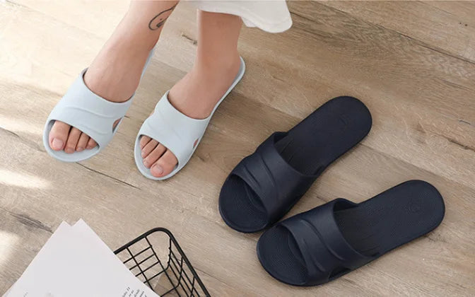 2024 New Foldable EVA House Slippers Portable Hotel Travel Slipper Bathroom Non-Slip Slides Home Indoor Flat Shoes for Men Womem