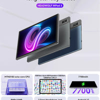 HEADWOLF WPad3 Android 12 Tablet 10.1 inch 6GB RAM DDR4X 128GB ROM UFS 2.1 MTK 8183 Octa-core Tablet PC Rear Camera16MP 7700 mAh