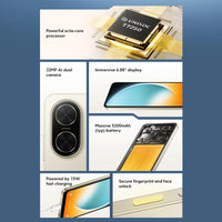 POCO C71 Global Version UNISOC T7250 processor 32MP AI dual camera Immersive 6.88” display 15W fast charging AI face unlock