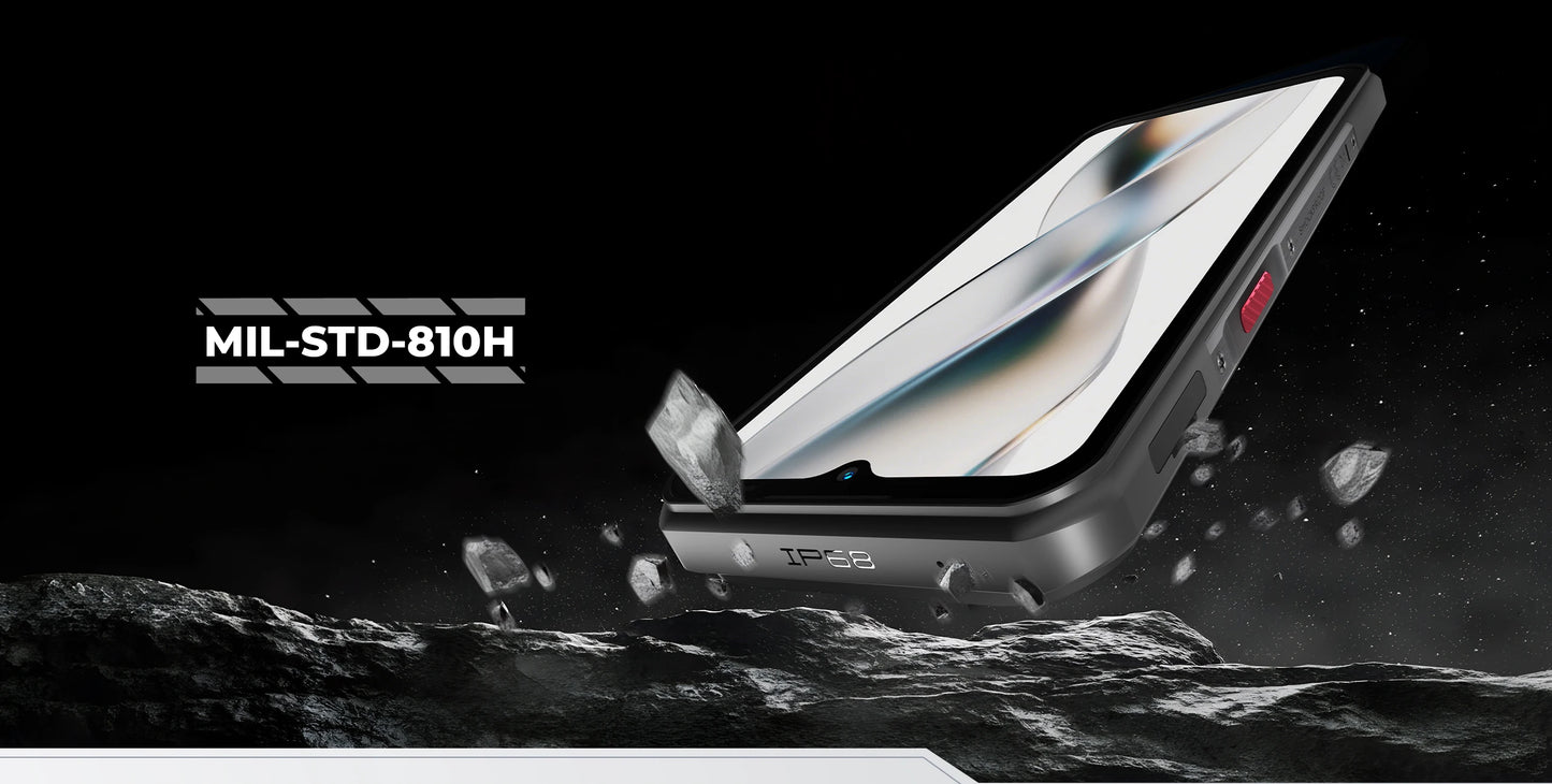 Oukitel WP62 5G Rugged Smartphone 48GB(16+32) +512GB, 6.6" FHD+ 108MP Camera Mobile Phone, 11000mAh 33W, Android 15 Cellphone