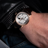 Sugess Men Watch Automatic Mechanical Original 2153 Movement Moon Phase Power Reserved Water Resistant Wristwatches Sapphire New