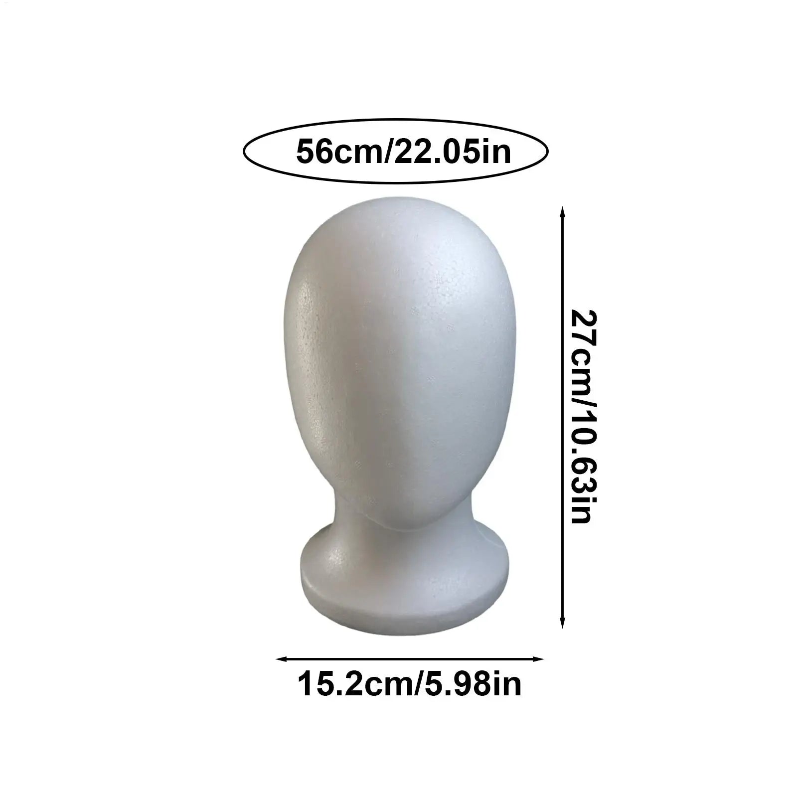 Foam Mannequin Head Female Wig Head Display Smooth Durable Styling Tools Lightweight for Hairpieces Sunglasses Jewelry Hats