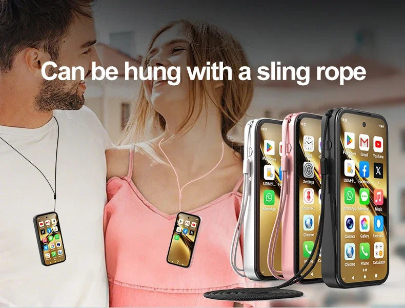 SOYES Q333 Mini Smartphone 4GB RAM 64GB ROM Android 12.0 Face Unlock 2000mAh 4G LTE Type-C OTG 3.58‘’ Screen Small Phone