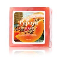 100g B+ Papaya Extract Nourishing Handmade Soap Deep Cleansing Whitening with Coconut Goat Milk Soap