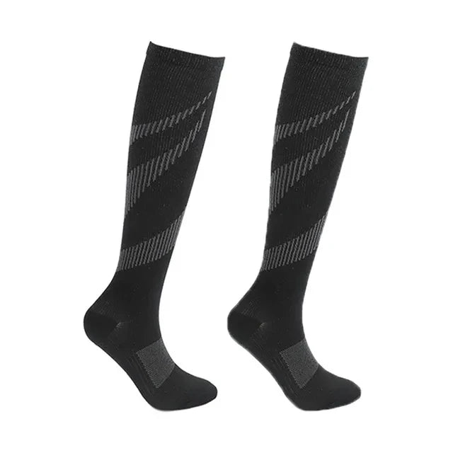 Compression Socks Men Running Cycling Sports Socks Basketball Football Golf Long Socks Varicose Veins Edema Circulation Medical