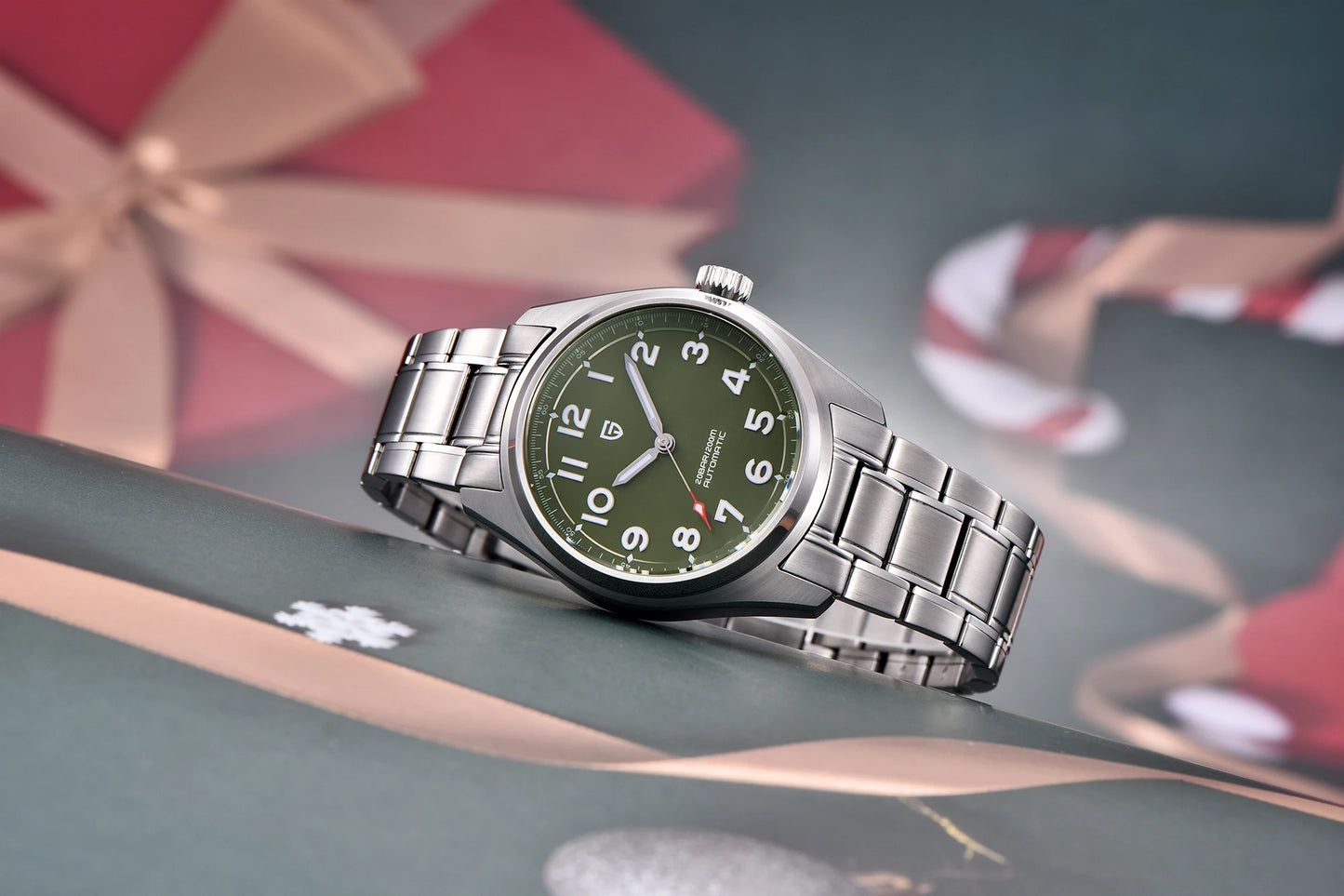 2025 PAGANI DESIGN Luxury Pilot Automatic Mechanical Watch 38MM Sapphire Waterproof Watch for Men Relogio Masculino PD1717 V2