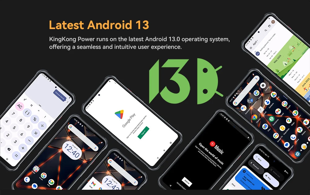 CUBOT Kingkong Power Outdoor Smartphone Android13,16GB+256GB,10600mAh(33W)/6.5”/48MP+20MP Night Vision,IP68/Dual 4G SIM/NFC/GPS