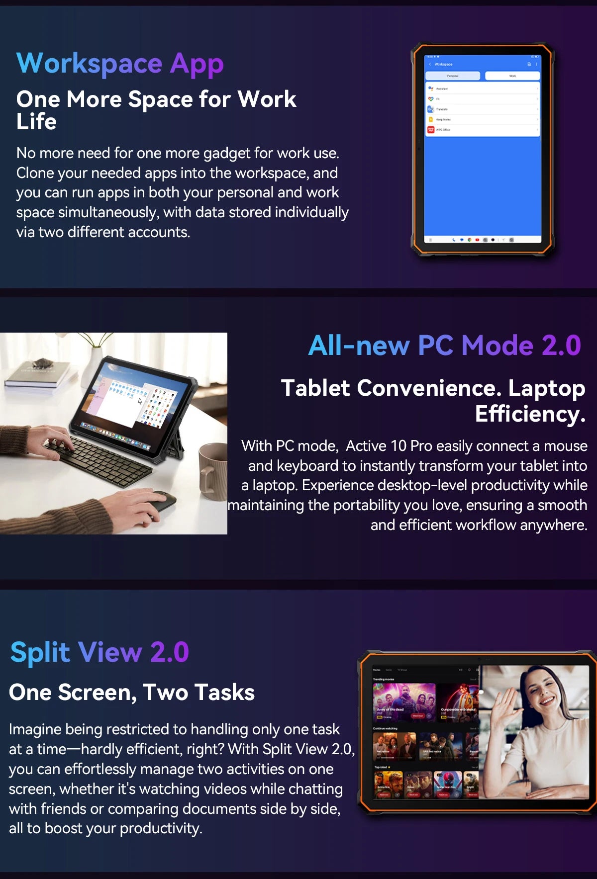 [World Premiere] Blackview Active 10 Pro Rugged Tablets 5G MTK 7300, 11" FHD+ Display, 12GB 512GB, 30000mAh Battery 108MP Camera
