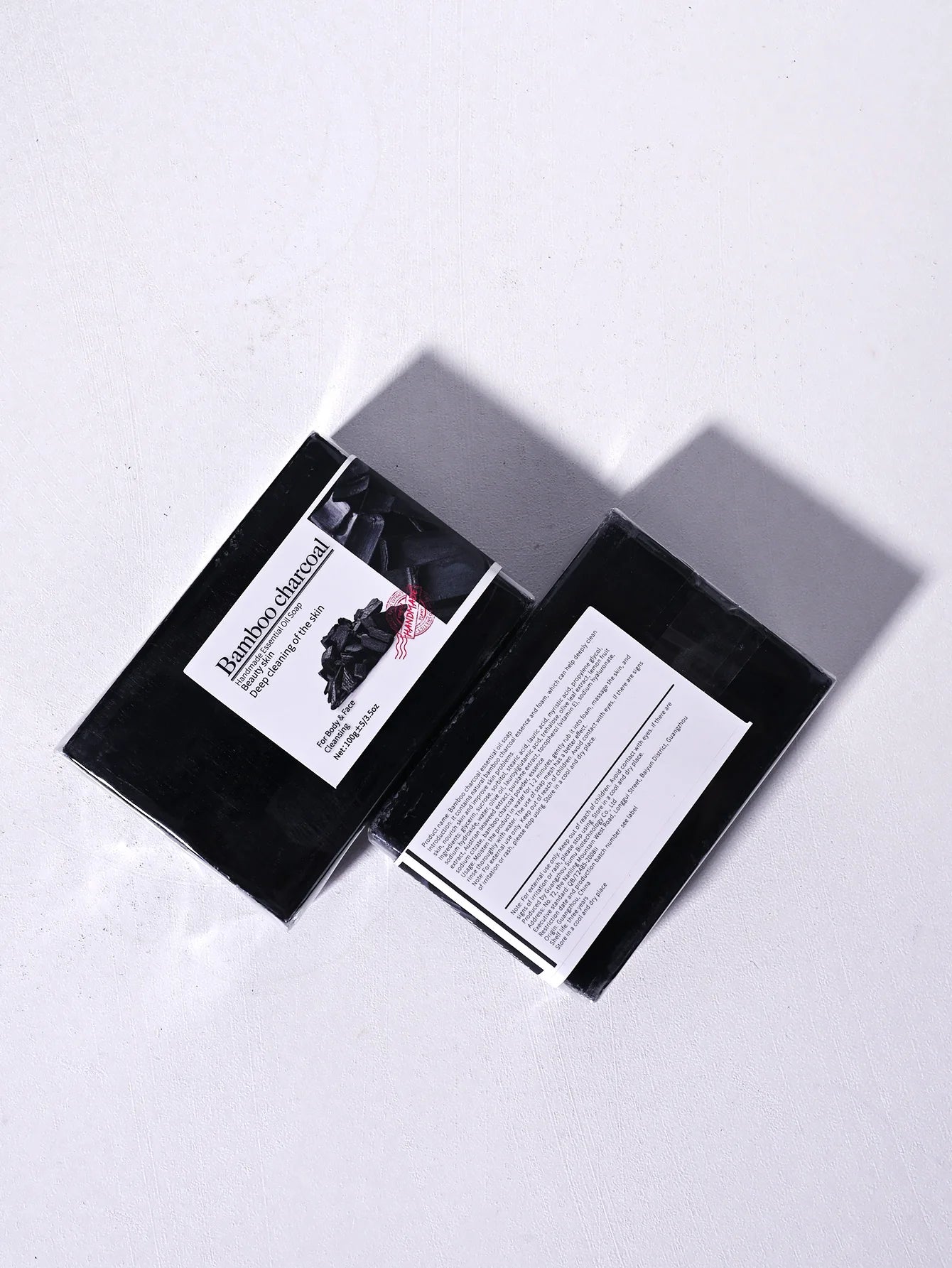 100g Bamboo Charcoal Soap Natural Organic Activated Charcoal Private Label Handmade Blackhead Removal Whitening Black Soap