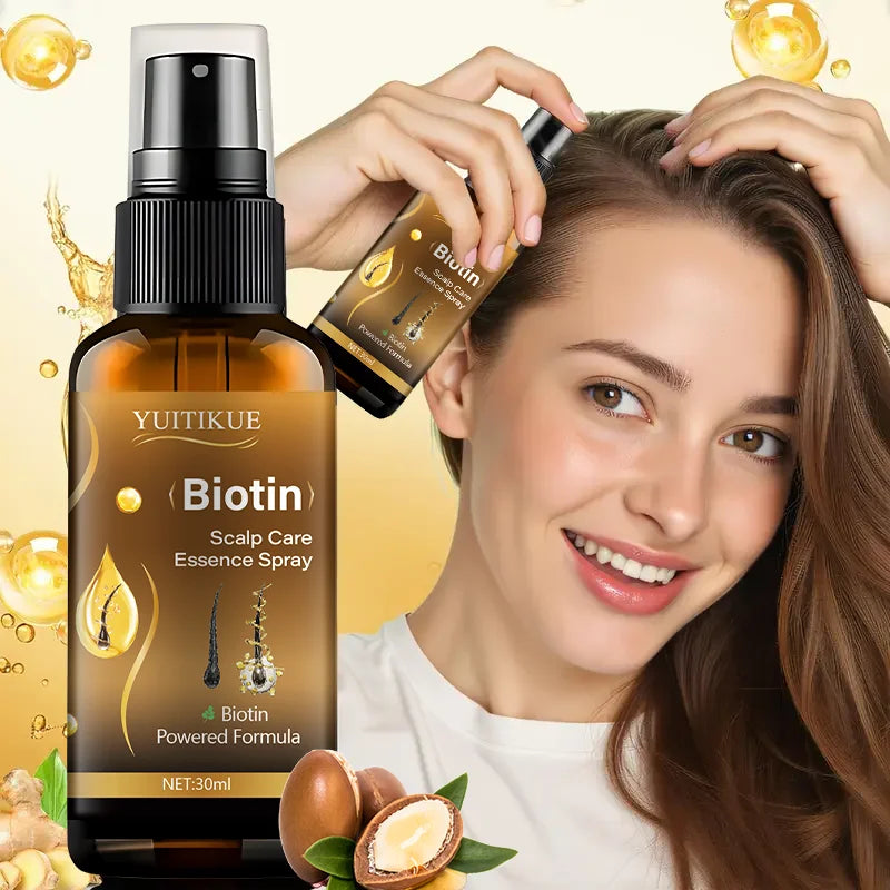 Hair Oil - Contains ginger root oil and collagen, gently cares for the scalp, leaving the hair soft and shiny, with a fresh and