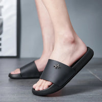 Men's Slippers Summer Non-Slip Casual Sandals Platform House Shoes Indoor Bathroom Slides Outdoor Casual Beach Shoes Flip-flop