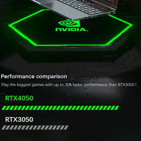 16.1 Inch Gaming Laptop Computer RTX4050 6G Intel Core i9-13900H i5-12450H windows11 por Max 64GB 2*DDR5 2*M.2 NVME 4TB SSD WiFi
