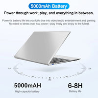 New 14.1" Laptop Intel Core i9-9900 32GB 2TB Gaming PC Ultra Slim Office Study Computer PC Windows 11 Pro  1920*1080 HD