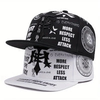 2025 Personalized New Dagger Graffiti Street Pop Hip Hop Hat Outdoor Sports Sunshade Hat Daily Commuter Flat Edge Baseball Hat
