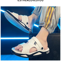 Summer Eva Sandals for Men Fashion Slippers Indoor Lightweight Soft Anti-slip Flats Men's Sandals Outdoor Beach Open-toe Sandals