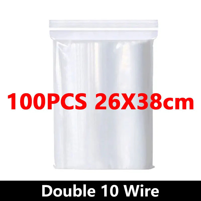 Small Zip Lock Plastic Bags Reclosable Transparent Bag Vacuum Storage Bag Ziplock Food Storage Bags Plastic Zip bag Sealing bag