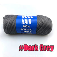 70g/ball Brazilian Wool Hair Yarn for Braiding Synthetic Artificial Senegalese Twisting Wig Hair Attachment Knitting Salon