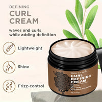60g Curly Hair Styling Cream - Moisturizing Hair Styling Cream Suitable for Normal Hair, Men and Women, Easy to Use and Carry with Plant Formula