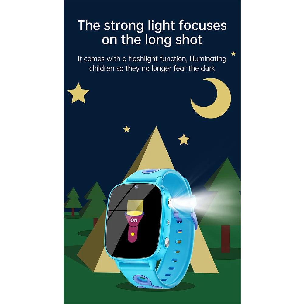 2025 New Smart Watch For Children HD Touch Screen Camera 26 Games Learn vocabulary Alarm Clock Calculator Birthday Gift Boy Girl