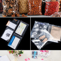 Small Zip Lock Plastic Bags Reclosable Transparent Bag Vacuum Storage Bag Ziplock Food Storage Bags Plastic Zip bag Sealing bag