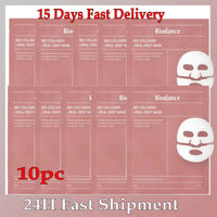 5/10/15/20 Bio Collagen Face Mask Shrink Pores Deep Hydrating Moisturizing Split Mask Firming Nourish Brighten Facial Skin Care