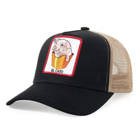 2025 New Design Animal Baseball Cap Good Quality Embroidery Fish Bird Turtle Visor Hats Sun Protection Mesh Hats