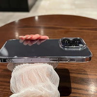 Luxury Shockproof Clear Bumper Cases For iPhone 16 15 14 13 12 11 Pro Max Plus Transparent Soft Acrylic Phone Cover Accessories