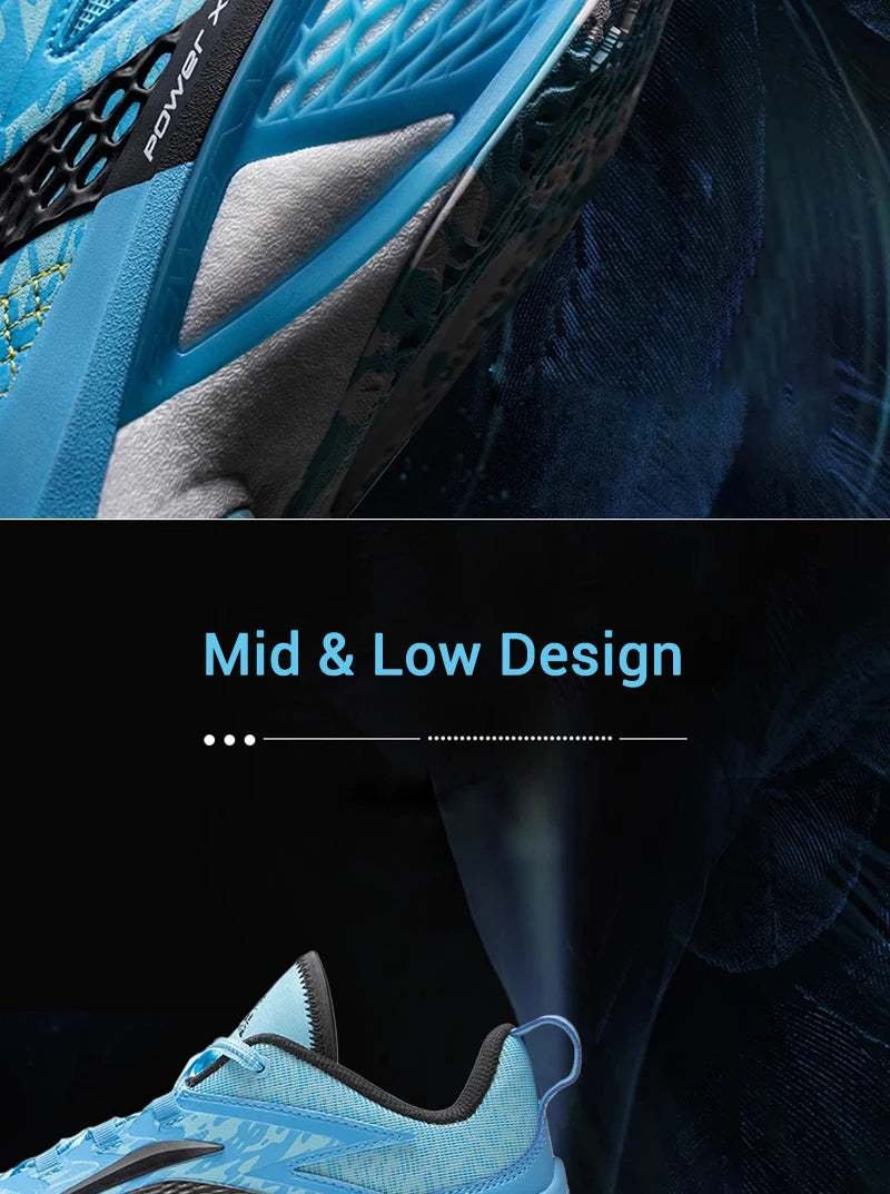 Li-Ning Men's POWER XI Professional Basketball Shoes BOOM Cushion LIGHT FOAM PLUS LiNing Competition Sneakers ABAU055