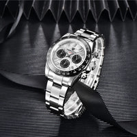 40mm New V2 PAGANI DESIGN Men's Quartz Watches Sapphire Retro Chronograph Stainless Steel Waterproof Watch Men Relogio Masculino