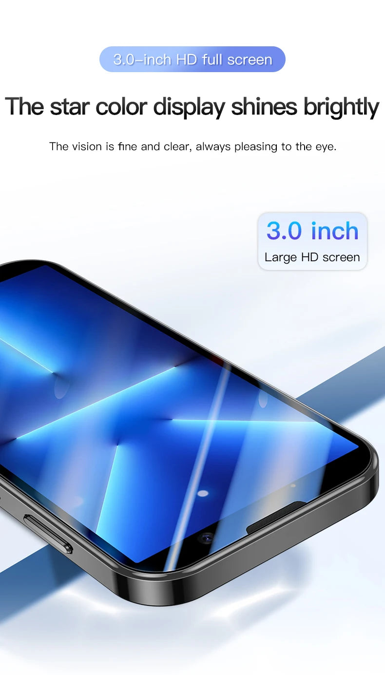 SOYES XS18 Pro 3.0" Mini Smartphone 2GB RAM 16GB ROM Facial Recognition Android9.0 Dual SIM Standby 1000mAh 3G Network Phone