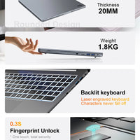 Ninkear A15 Pro Laptop 16" IPS 2.5K FHD AMD Ryzen5 5500U Notebook 16G DDR4 3200Mhz+512GB SSD 54Wh Battery Windows11 PRO Computer