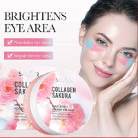 60pcs SADOER Sakura Collagen Eye Mask Anti Dark Circles Eyes Bags Removal Moisturizing Firming Eye Patches Skin Care for Eyes
