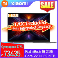 【World Premiere】Xiaomi REDMI Book 16 2025 intel Core 5 220H 32G+1TB 2.5K 120Hz Screen