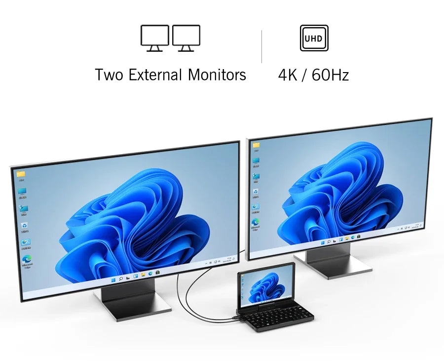 GPD Pocket 3 Intel pentium Gold 7505RAM 16GB RAM 12GB SSD Hard Disk Windows 11 Home Laptop Notebook Mini PC Touch Screen