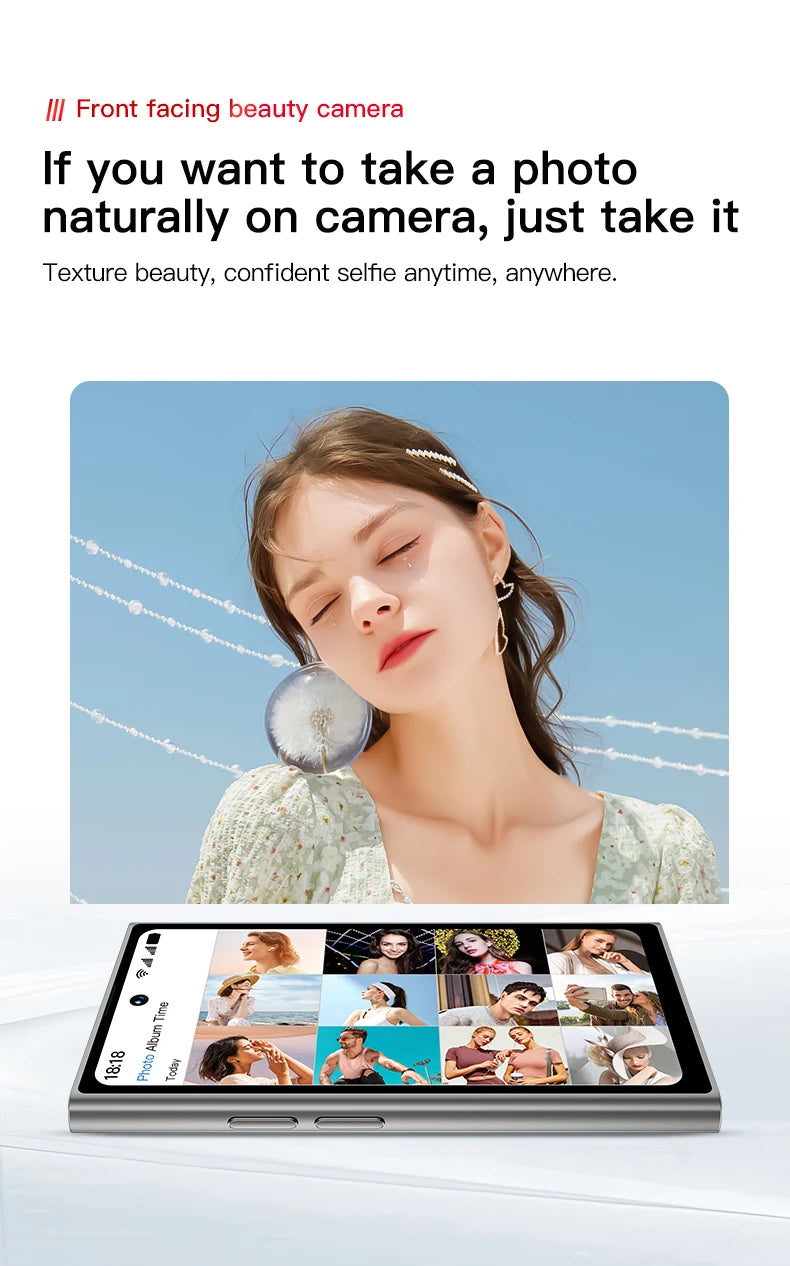 ONEMYTH S25 Pro 4.0" Mini Smartphone 2GB RAM 16GB ROM Android10.0 Face Recognition Unlock 2000mAh 3G Small Mobile Phone