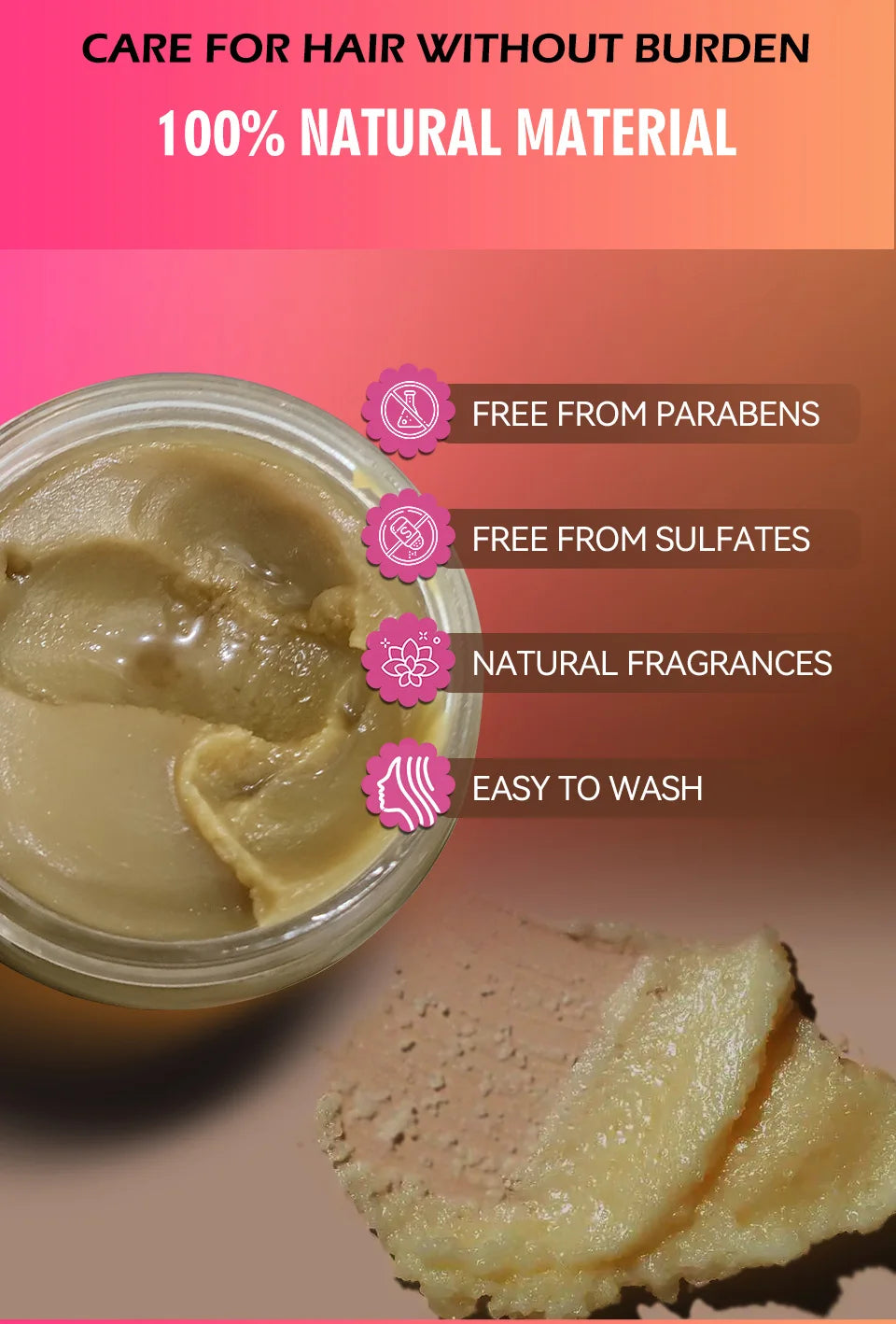 100% Pure Batana Oil From Honduras Natural Batana Butter For Hair Growth Alopecia Areata Hair Loss Treatment For Men & Women